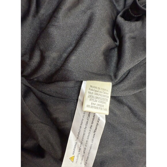 Very J Medium Dress Black Printed Smocked Midi Relaxed Flutter Short Sleeve NEW - Picture 6 of 9